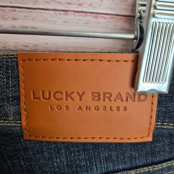 Lucky Brand Men's 121 Slim Straight Jeans 34X32 Faded Whiskered Denim Basic NWT - Picture 8 of 15